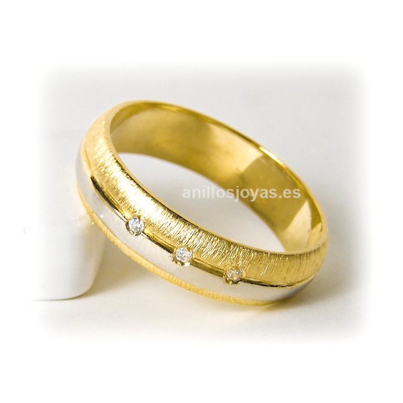 Alianza de boda media caña 029d-R3